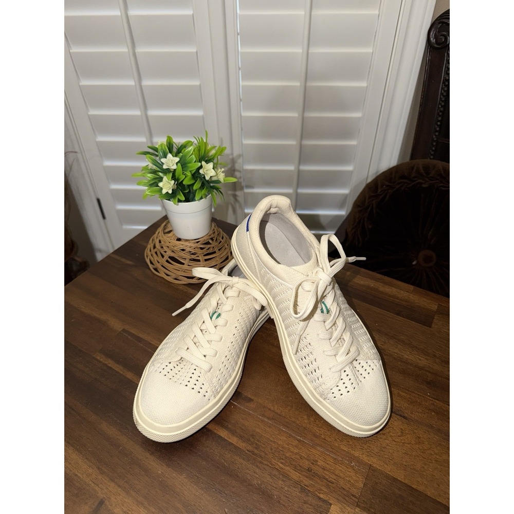 Rothy's Courtside Ivory White Sneaker -‎ W8/M6.5